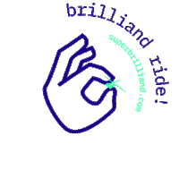 superbrilliand design bike great ride Sticker