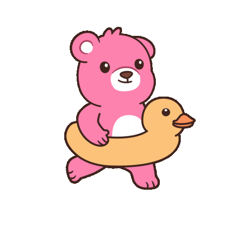 Happy Teddy Bear Sticker by BEARISH