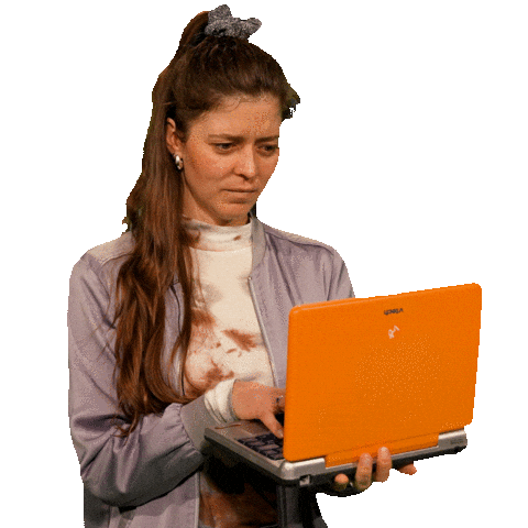 Shocked Computer Sticker by SWR Heimat