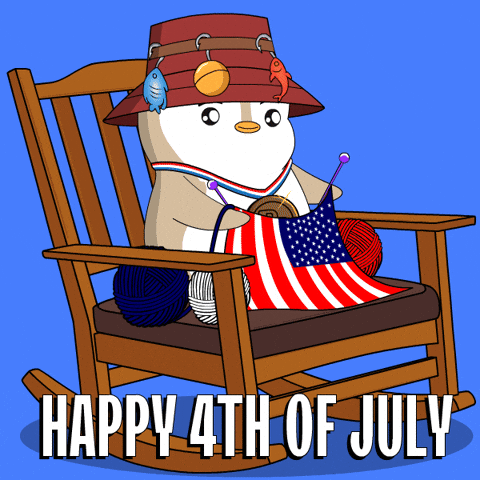 4Th Of July Usa GIF by Pudgy Penguins