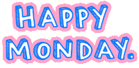Happy Mondays Pink Sticker by Poppy Deyes