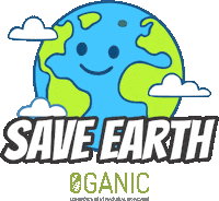 Save Earth Sticker by Organic Lombok