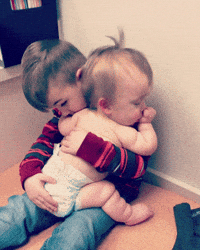 sleep sister GIF