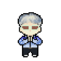 Pixel Thank You Sticker