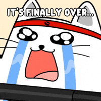 White Cat Crying GIF by MESA My Emotional Support Animal