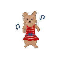 Salsa Yorkie Sticker by Andrea Caceres