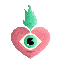 JutaStudio love heart illustration design Sticker