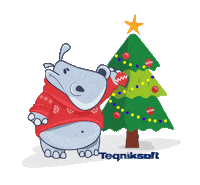 Merry Christmas Smile Sticker by Teqniksoft
