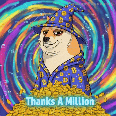 Happy Thanks A Million GIF by Doge Pound