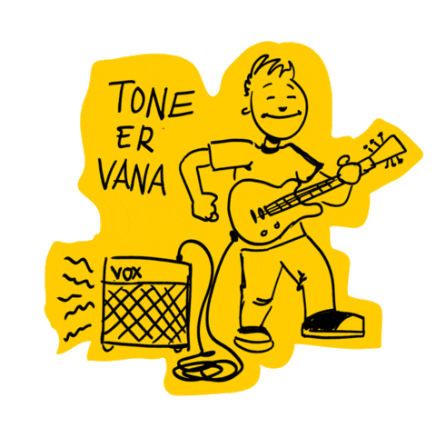 Man Guitar Sticker by VOX Amplification