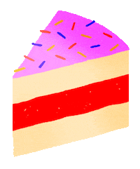 Birthday Cake Nom Sticker by The Flash Pack