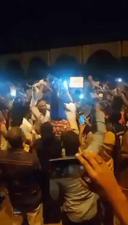 Sisters Lead Chant During Sudanese Protest in Khartoum