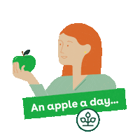 AOK_Niedersachsen food girl day health Sticker