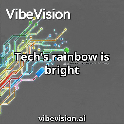 Rainbow Color GIF by VibeVision