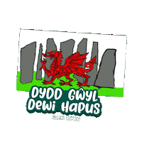 St Davids Day Sticker