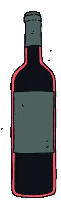 ATECREW giphyupload illustration drink wine Sticker