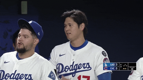 High Five Los Angeles Dodgers GIF by MLB