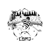 Ride Out Harley Davidson Sticker by Concrete Surfers Motorcycle Dudes - CSMD