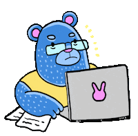 Work Working Sticker by Nick Ybarra