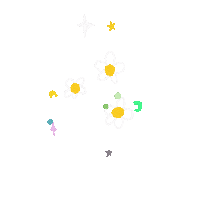 Flower Star Sticker