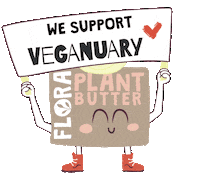 Plant Based Love Sticker by Flora Plant Butter