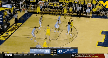 Go Blue College Basketball GIF by Michigan Athletics