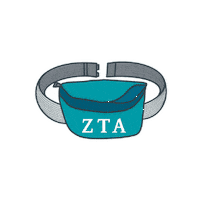 ztafraternity backpack sorority zeta fanny pack Sticker