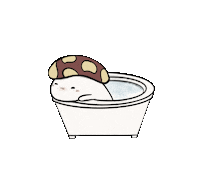 MuciiK relax bath shower no border Sticker