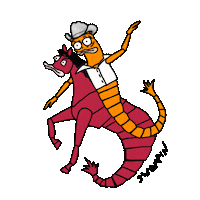 Hold On Tight Horseback Riding Sticker by shremps