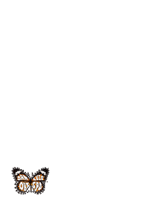 graceeaton fly butterfly monarch slo Sticker