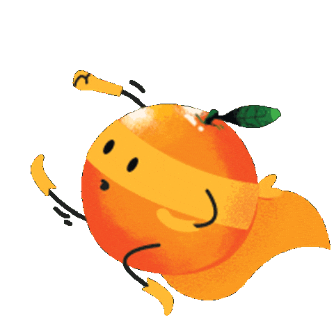 Orange Sticker by DeeBee's Organics