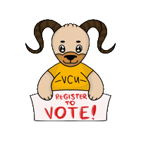 Vote Vcu Sticker by Virginia Commonwealth University