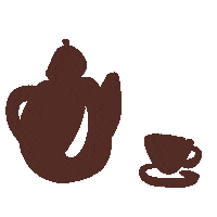 shelefthanded coffee tea spill spillthetea Sticker
