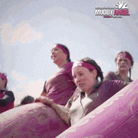 MuddyAngelRun slide hindernislauf mudrun schlamm GIF