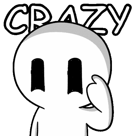 Loco Going Crazy Sticker by Playgigaverse
