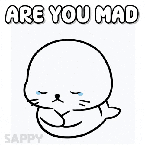 Mad Cry GIF by Sappy Seals