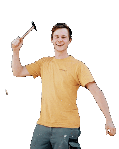 Work Knock Sticker by Tim Bonkers