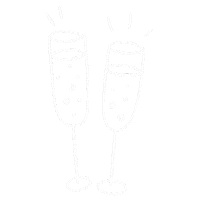 fergallegosandco cheers wedding champagne bridetobe Sticker