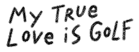 True Love Golf Sticker by Catharina Stewart