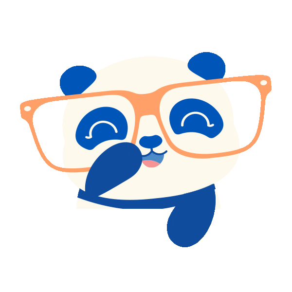 Laugh Panda Sticker