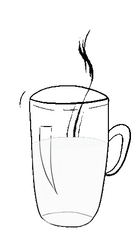 aclavel coffee morning cafe milk Sticker