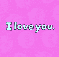 Cartoon gif. Text, “I love you.” Chippy the Dog bounces up with a sign that reads “I really do!” The puppy then disappears and jumps up with another sign that says, “Yes, I do!” He jumps up again with a sign that says, “So so much!” and then jumps up again with a sign that says, “With all my heart!”