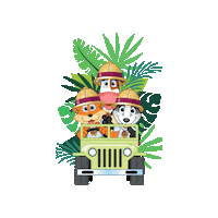 Road Trip Sticker by Avon Valley Adventure & Wildlife Park