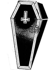 Death Skeleton Sticker by Deadnoir Apparel