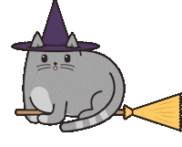 Flying Cat Hat Sticker by Meowingtons