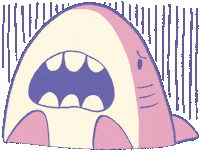 Graphic Novel Shark Sticker