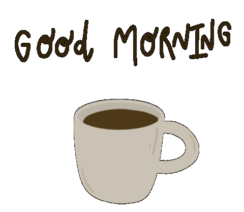 Huntertwallace fun coffee good morning wake up Sticker