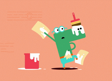 happy painting GIF by Hey Duggee