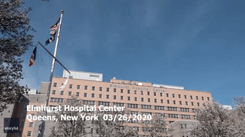 Medical Professional Asks For Donations From the Public Outside of New York's Elmhurst Hospital as Coronavirus Cases Grow