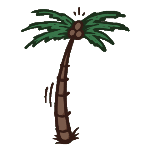 Palm Tree Beach Sticker by Orion